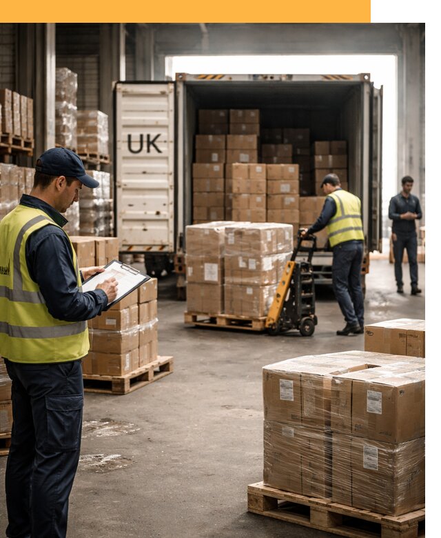 Доставка грузов из Великобритании с таможенным оформлением от 12884