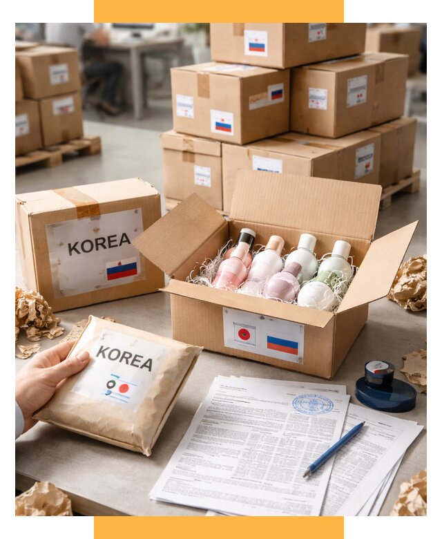 Доставка косметики из Кореи от 8761 р. под ключ | СетСервис-Тхр