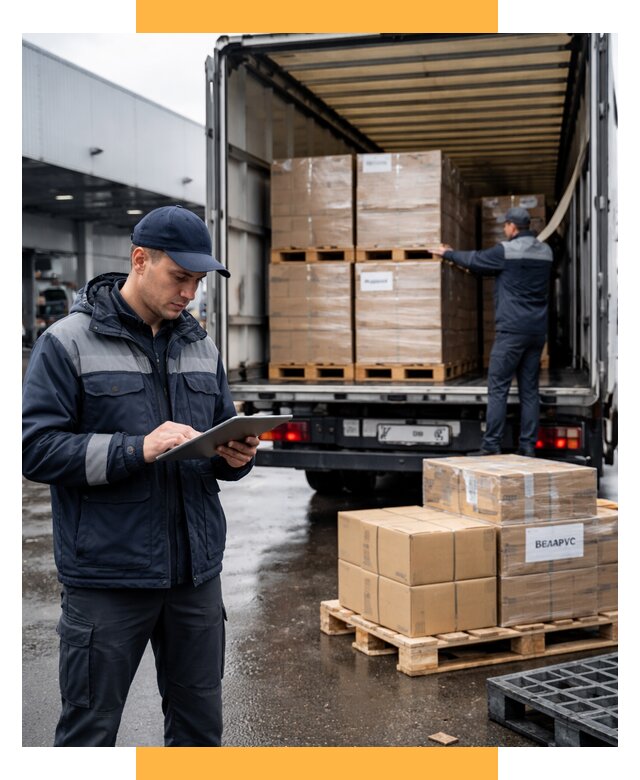 Доставка грузов из Беларуси от 15461 р. логистика СетСервис-Тхр
