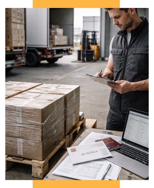 Доставка в Австрию от 66996 р. Логистика и экспорт СетСервис-Тхр