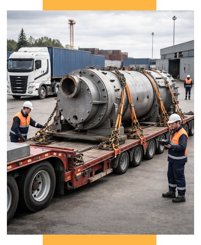 Перевозка тяжеловесных грузов под ключ от 154605 р. | СетСервис-Тхр